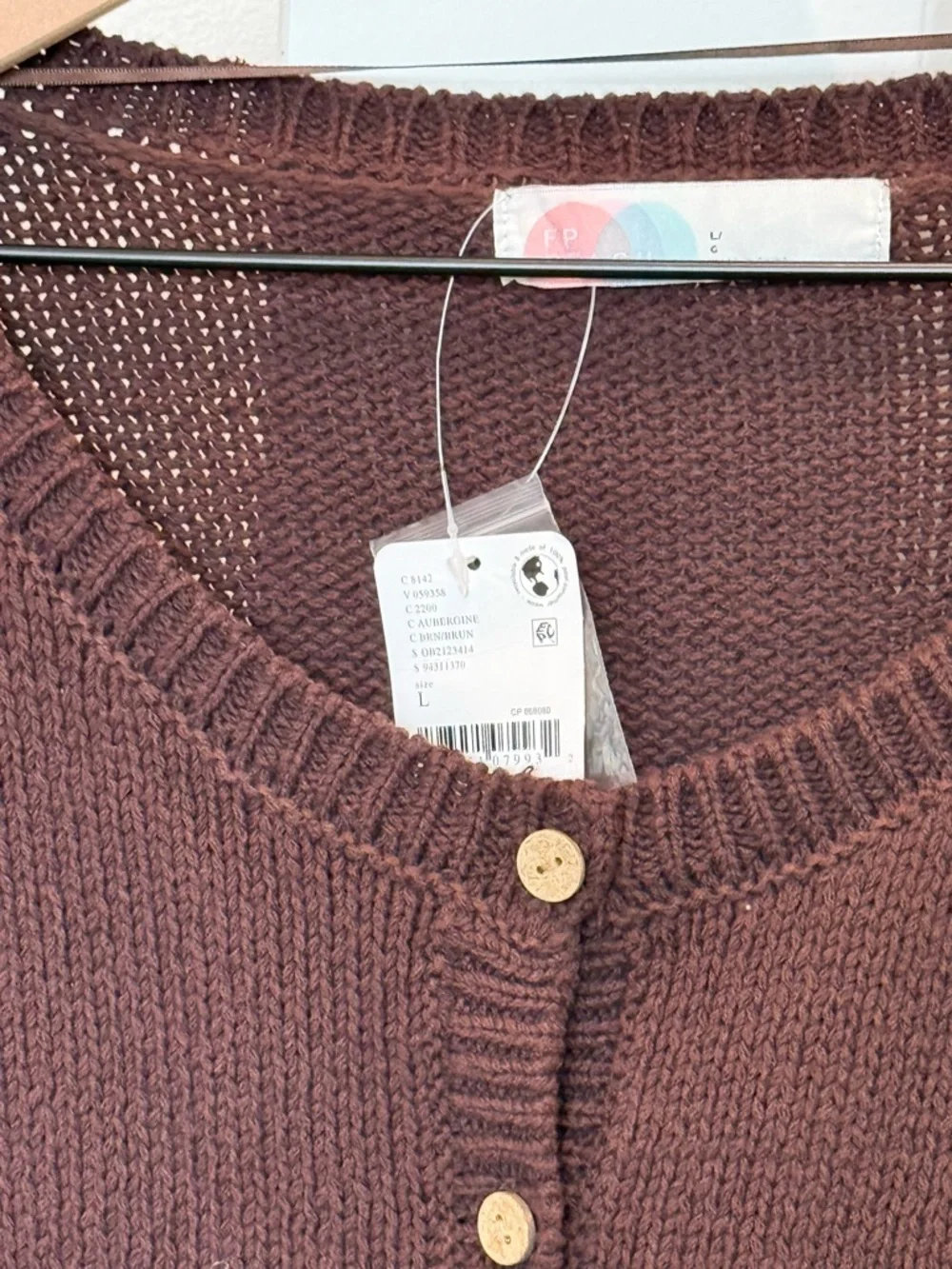 Free People Button-Front Knit Sweater Cardigan - Picture 2 of 5